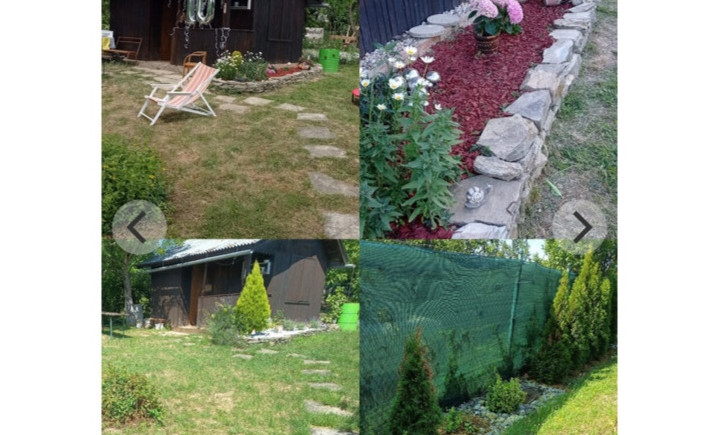 Na predaj, záhrada  s drevenou chatkou, Košice- Košická Nová Ves