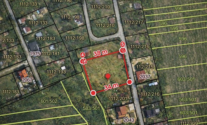 Na predaj záhrada s chatkou, Ku Gederu, Košická nová Ves