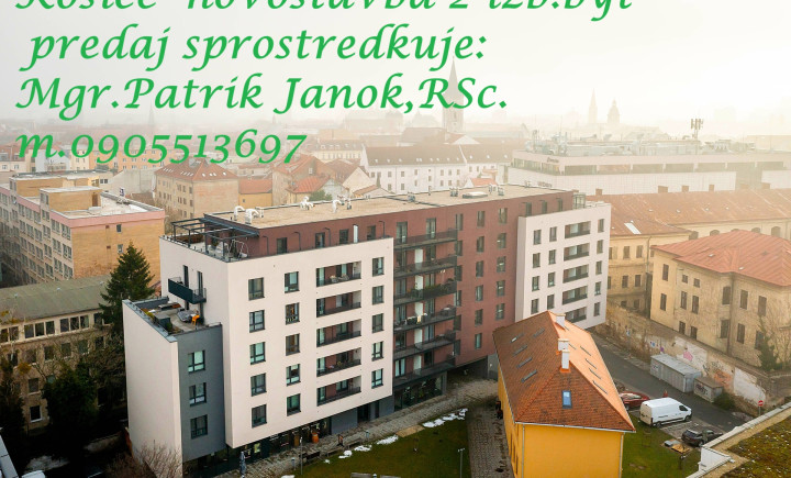 TOP Novostavba 2-izbový byt Košice-Centrum,VIDEO