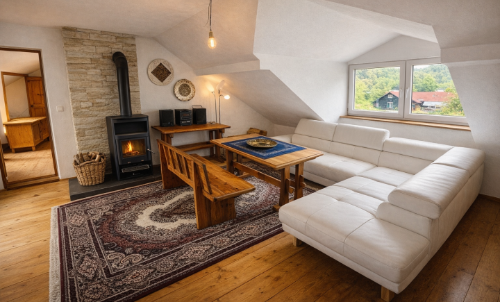 Štýlový 5-izbový dom / rekreačná chata v obci Matysová – 240 m² úžitkovej plochy