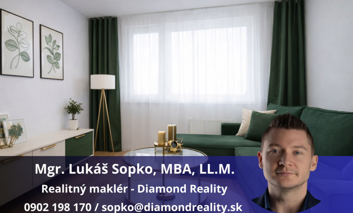 Ponúkame na predaj menší 2 izbový byt - ulica Užhorodská, Košice - Juh