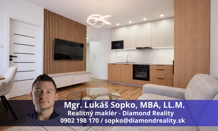 Na predaj 1,5 izbový byt po novej a kompletnej rekonštrukcii, Tolstého ulica, Košice - Sever