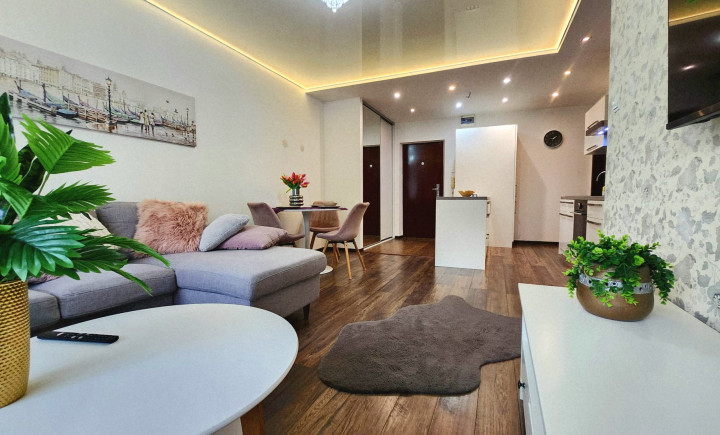 LUXUSNÝ GLAMOUR BYT S OBROVSKOU LOGGIOU – TURGENEVOVA -  KOMPLETNE ZARIADENÝ