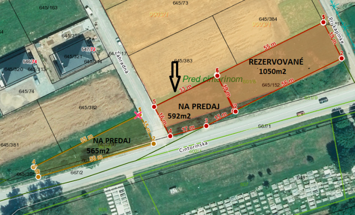 Na predaj pozemok na výstavbu RD – Geča (Košice okolie), 592m2
