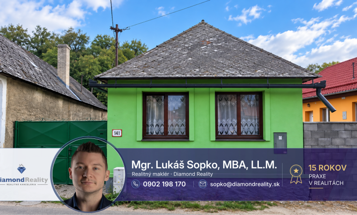 PERFEKTNÁ CENA !!! - Na predaj chalupa/rodinný dom v obci Medzev, Košice - okolie