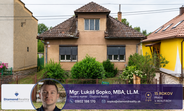 Na predaj starší rodinný dom v obci Mokrance, Košice - okolie.