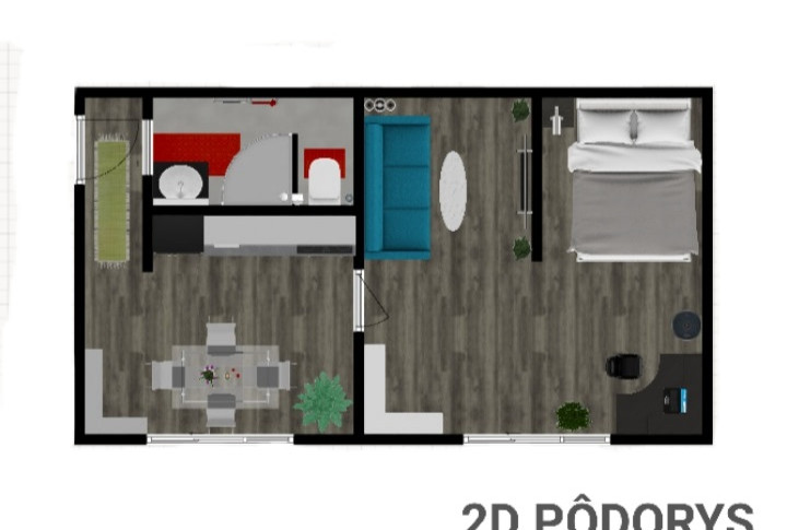 NA PREDAJ VEĽKY SLNEČNY 1 IZBOVÝ BYT - 40M² BB - NA ULICI THK, FONČORDA