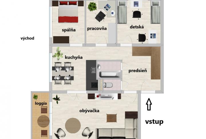 PREDANÉ!  4-izbový byt na Terase, bezbariérový vstup, ihneď voľný