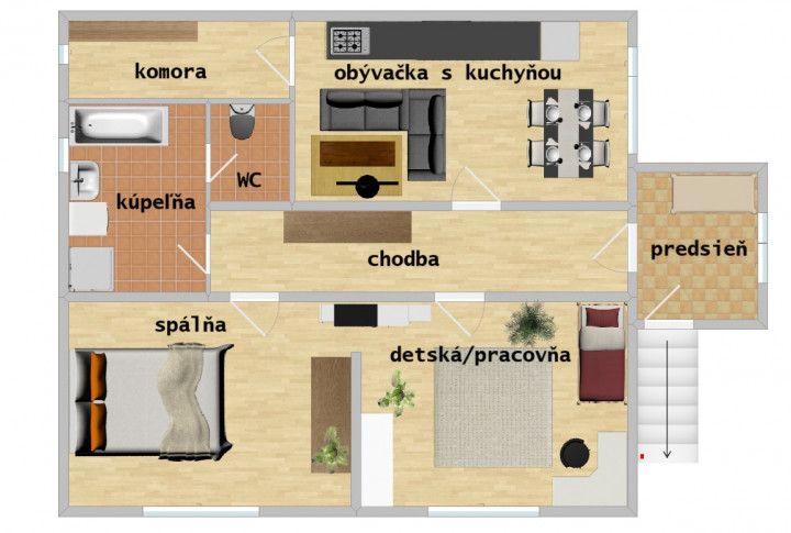Na predaj slnečný rodinný dom so záhradou, garážou  Košice-okolie, krásne prostredie