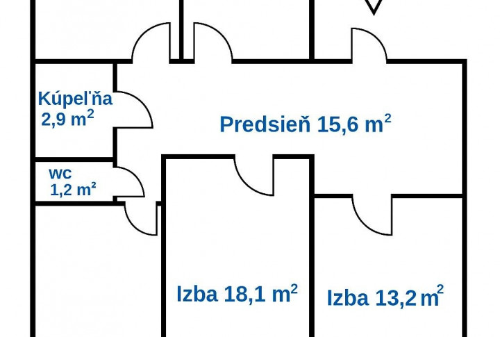 4 izbový byt na ulici Dvorkinova 90m2