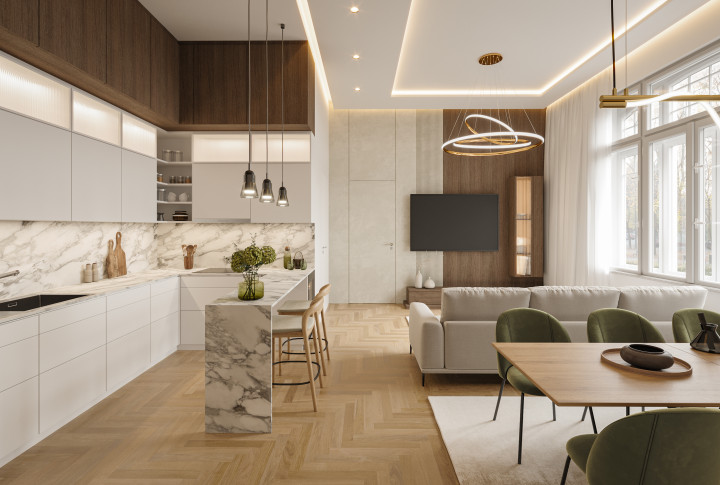 REZIDENCIA MOYZESOVA | 3 IZBOVÝ BYT DOKONČENÝ V ŠTANDARDE | 96m² + BALKÓN | KOŠICE - STARÉ MESTO