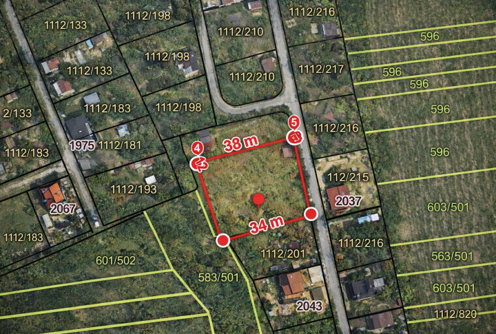 Na predaj záhrada s chatkou, Ku Gederu, Košická nová Ves