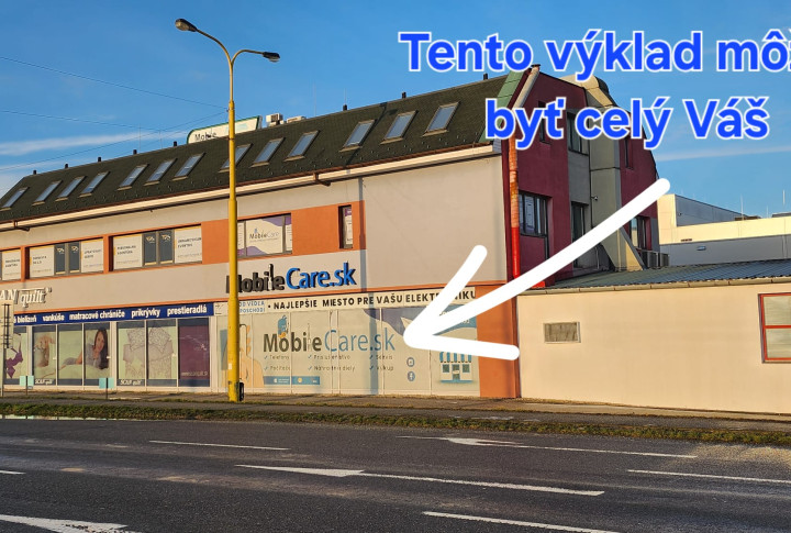 OBCHODNÝ PRIESTOR NA PRENÁJOM –  OPROTI HORNBACHU