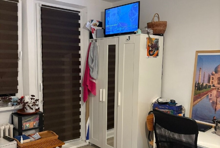 Na prenájom zariadená garsonka balkón, Clementisova, Trnava.