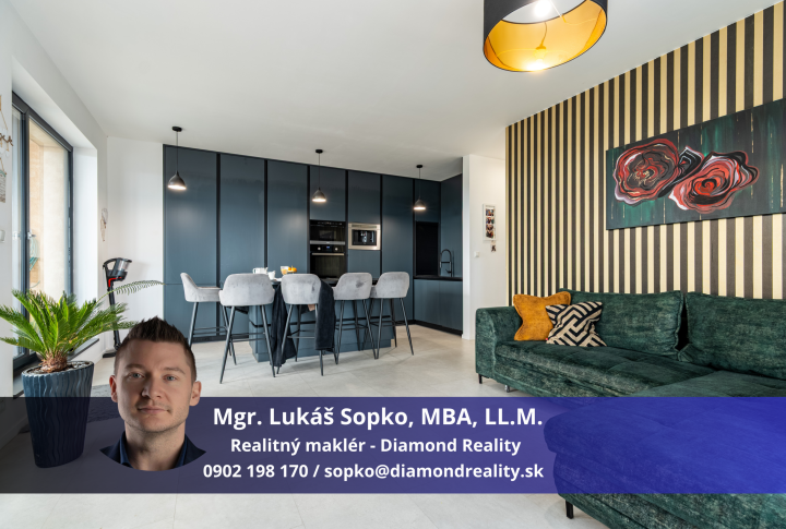 Na predaj nadštandardný 4 izbový byt ulica Jelšová, Košice - komplex Panoráma