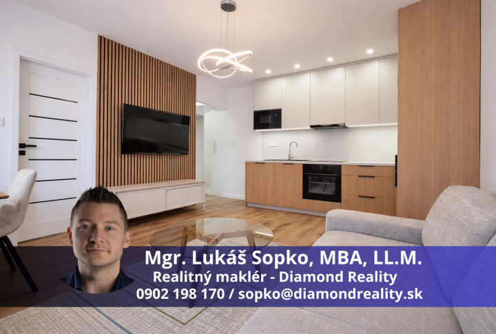 Na predaj 1,5 izbový byt po novej a kompletnej rekonštrukcii, Tolstého ulica, Košice - Sever