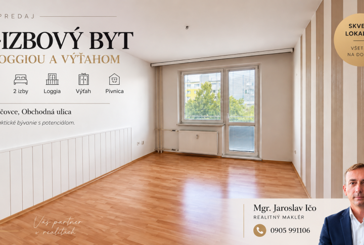 Na predaj 2 izbový byt, Sečovce, Obchodná ulica, 54 m²
